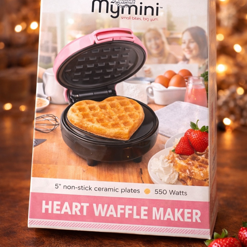 Pink Heart Waffle Maker